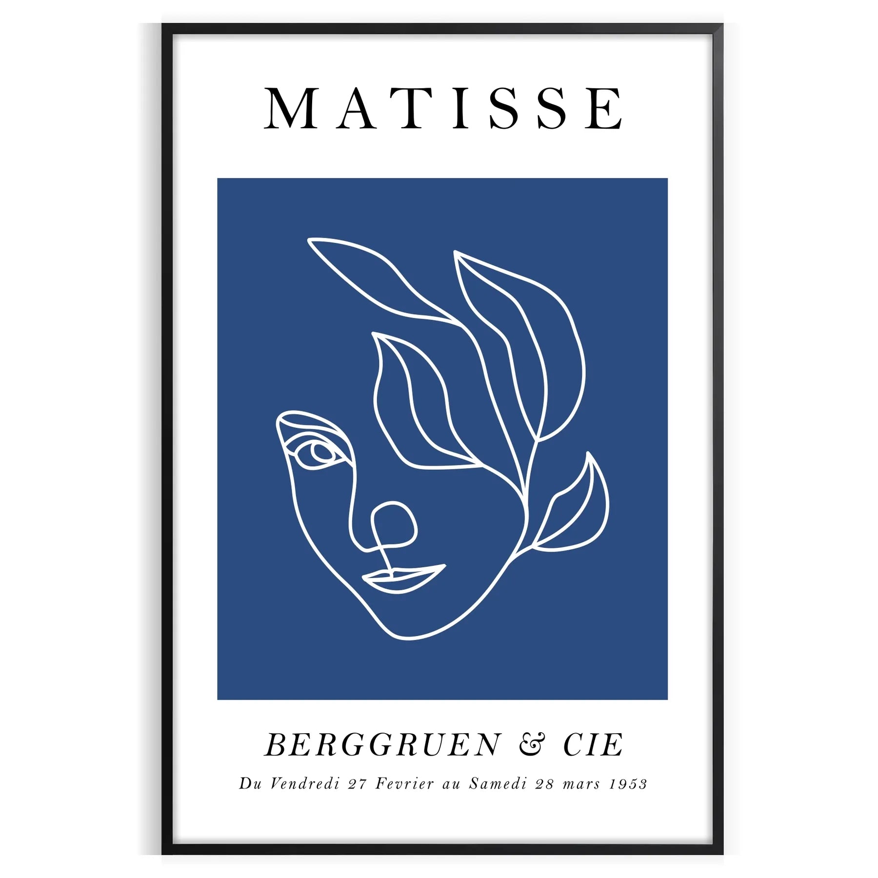 space Matisse Cut Outs poster iconic papier découpés striking black white wall art print perfect addition contemporary decor thoughtful gift lovers frame