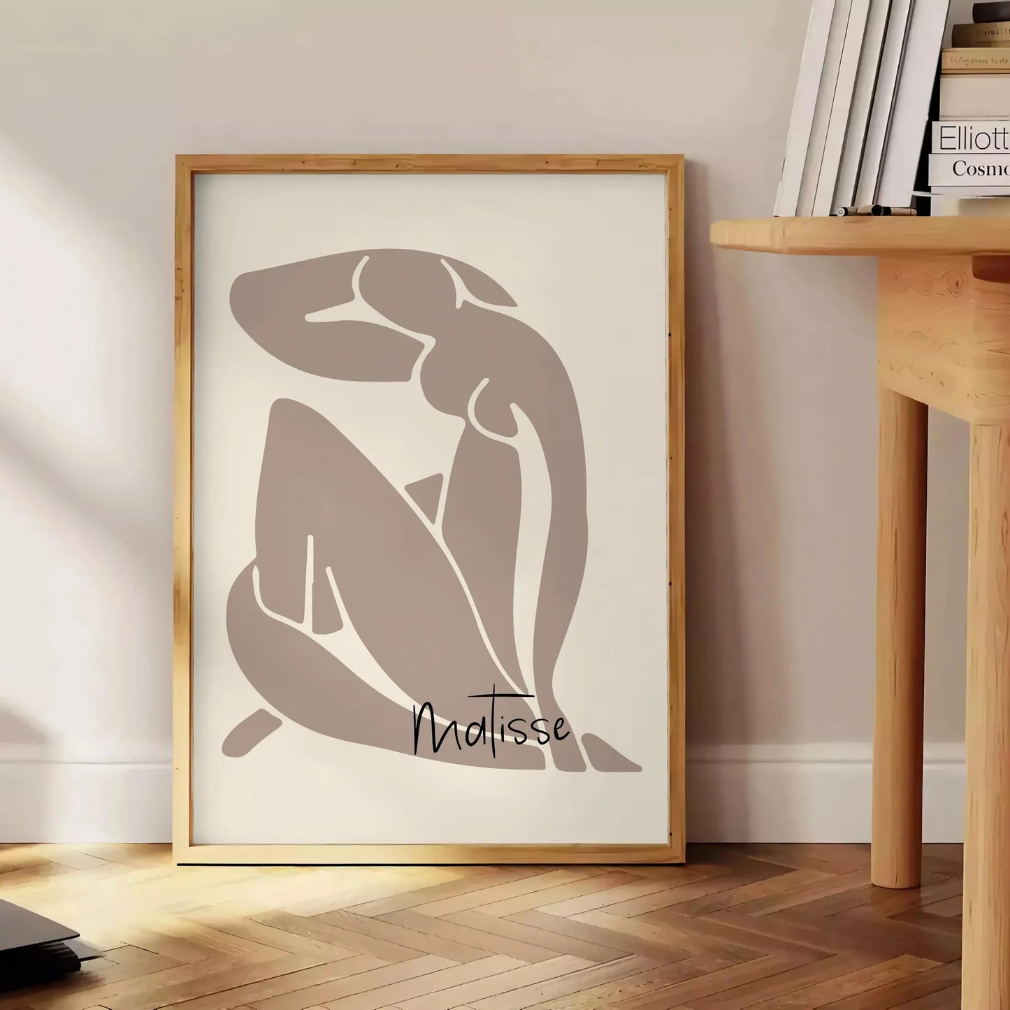 space Matisse poster print iconic papier découpés elegant gray black hues wall art perfect gift lovers sizes A4 A0 decor today