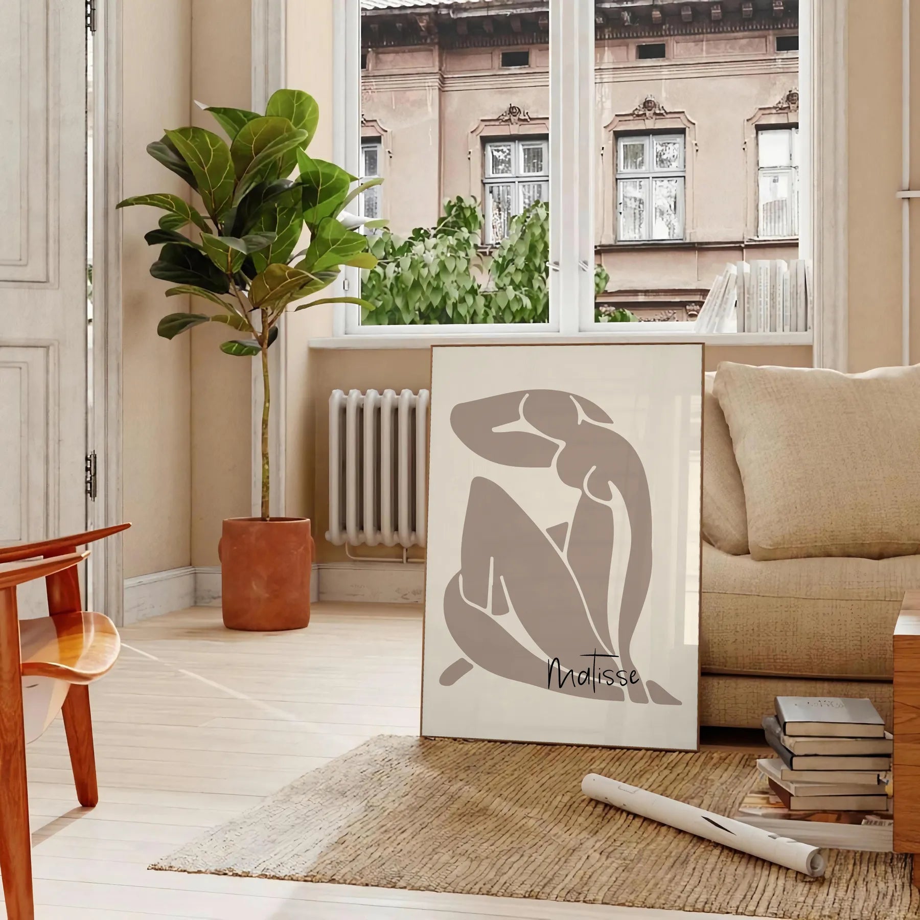 space Matisse poster print iconic papier découpés elegant gray black hues wall art perfect gift lovers sizes A4 A0 decor today