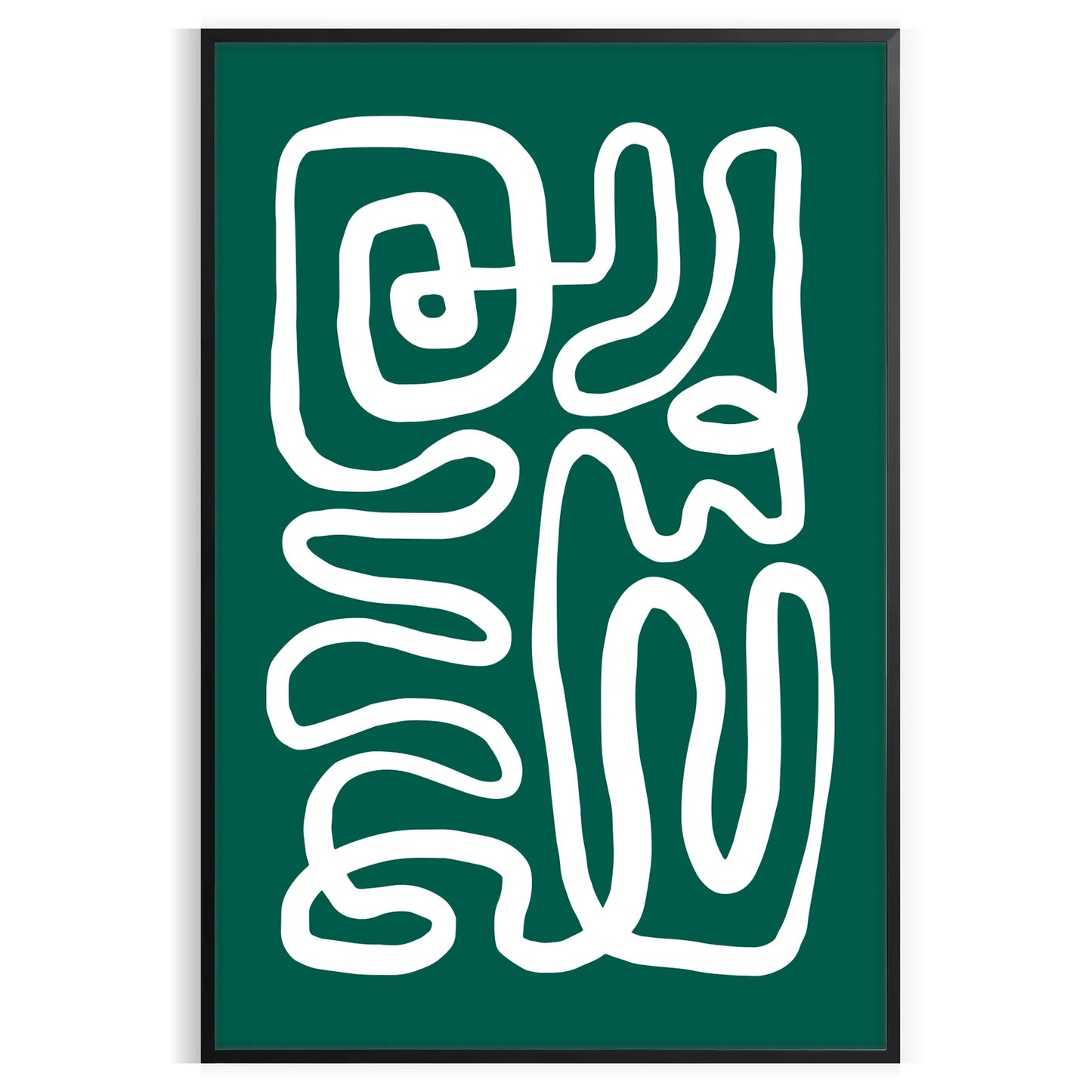 elegance papier découpés poster serene white vibrant green hues unique wall art touch sophistication space perfect gift decoration multiple sizes A4 cm A0