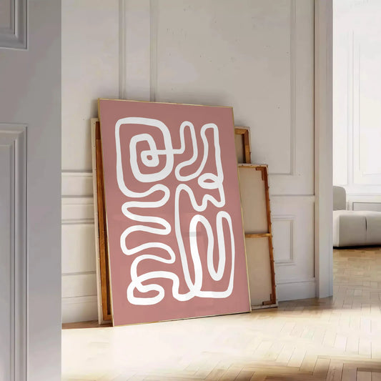 space stunning papier découpés poster elegant white brown hues exquisite wall art blends sophistication style perfect gift occasion versatile sizes A4 cm A0 décor today