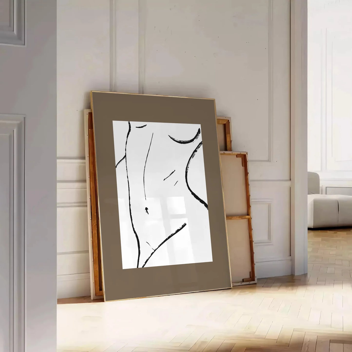 elegance papier découpés poster gray white tones chic wall art thoughtful gift artwork space tranquil design A4 cm A0 print sizes