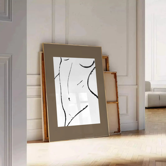 elegance papier découpés poster gray white tones chic wall art thoughtful gift artwork space tranquil design A4 cm A0 print sizes