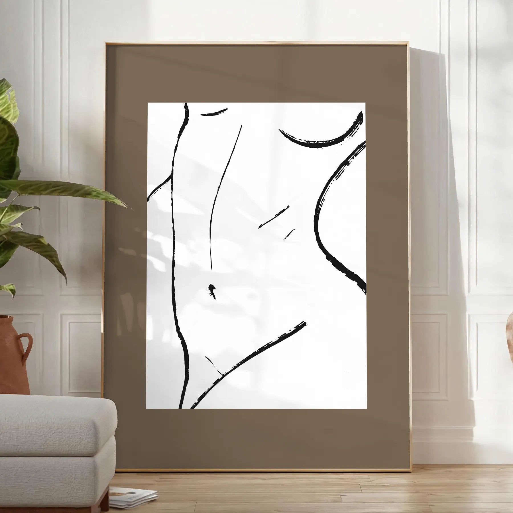elegance papier découpés poster gray white tones chic wall art thoughtful gift artwork space tranquil design A4 cm A0 print sizes